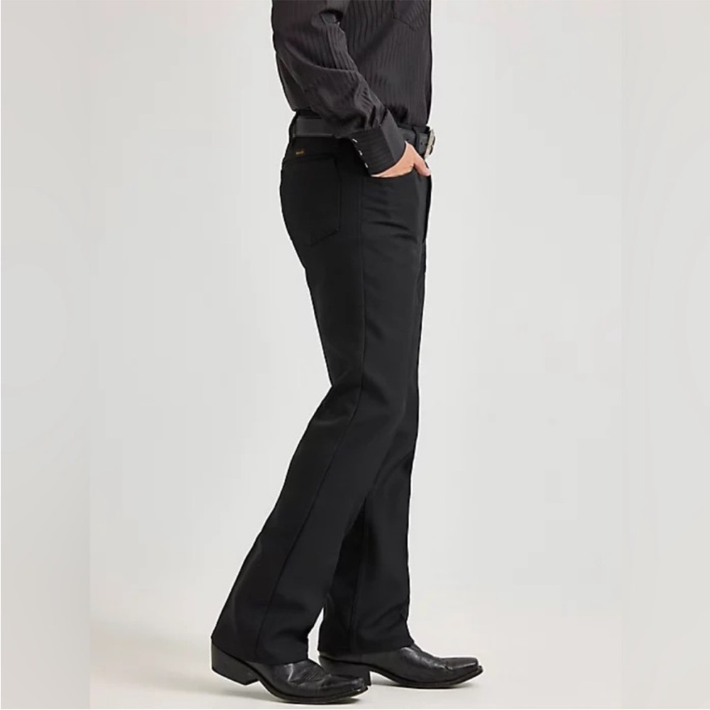 Wrangler Collection Wrancher Boot Jean Regular Fit Black- Various Sizes - Picture 5 of 7